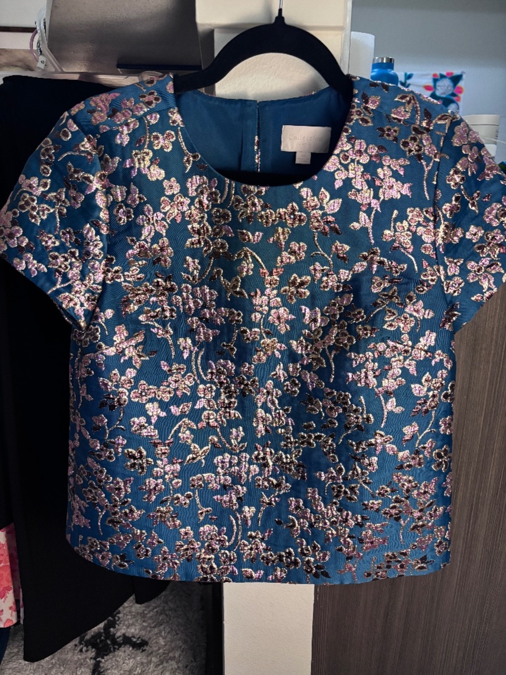 J Crew Collection Jacquard Dress Top